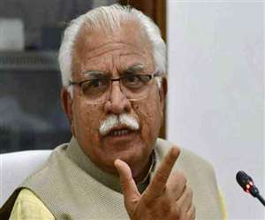 हरियाणा के सीएम मनोहर लाल की फाइल फोटो।