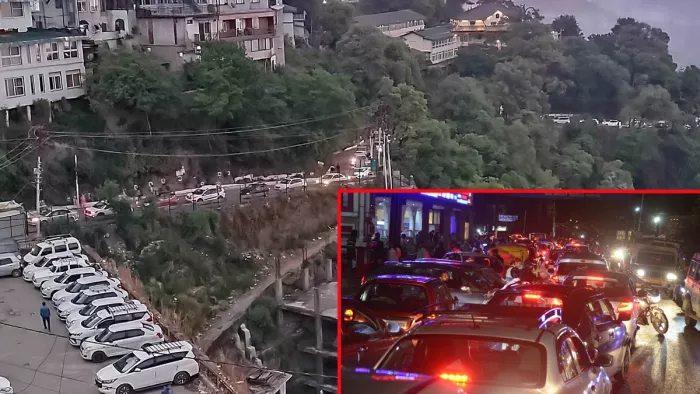 Tourists in Uttarakhand: बड़ी संख्या में पर्यटक जाम में फंसे