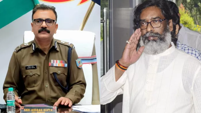 केंद्र ने डीजीपी अनुराग गुप्ता के सेवा विस्तार पर लगाई रोक, हेमंत सोरेन को लिखा लेटर