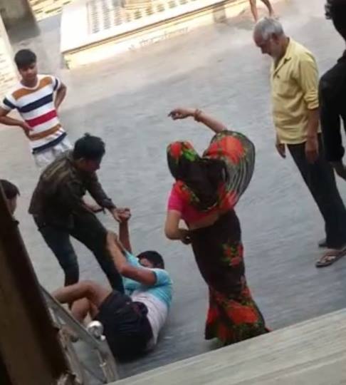 the servant of lord varaha temple was brutally beaten up the video went viral