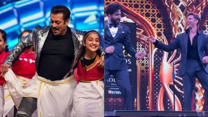 Still Image of Salman Khan and Hrithik Roshan from IIFA 2023