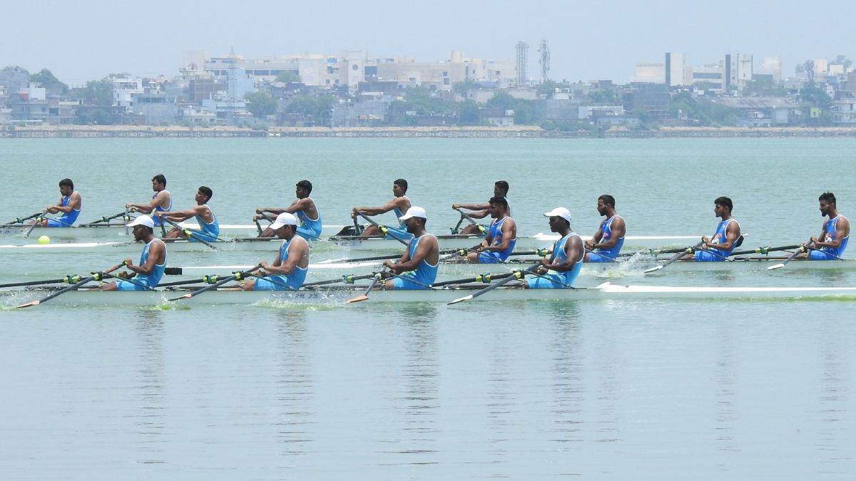Khelo India University Games गोरखपुर में रोइंग प्रतियोगिता के पहले दिन