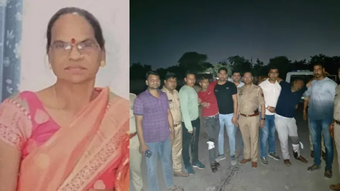Agra News: मृतका का फाइल फोटो और पुलिस मुठभेड़ में पकड़ा आरोपित।