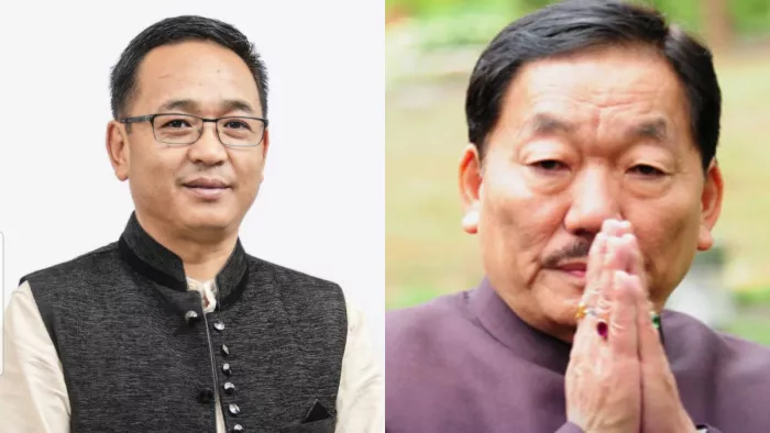 Sikkim Assembly elections 2024: सिक्किम के वर्तमान मुख्यमंत्री प्रेम सिंह तामांग एवं पूर्व मुख्यमंत्री पवन कुमार चामलिंग (बाएं से दाएं)