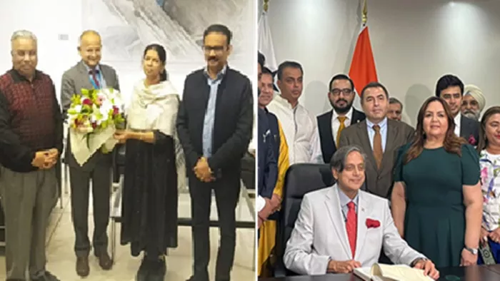 डीएमके सांसद कनिमोझी नेतृत्व में सर्वदलीय प्रतिनिधिमंडल समूह ग्रीस पहुंचा (फोटो- एएनआई)