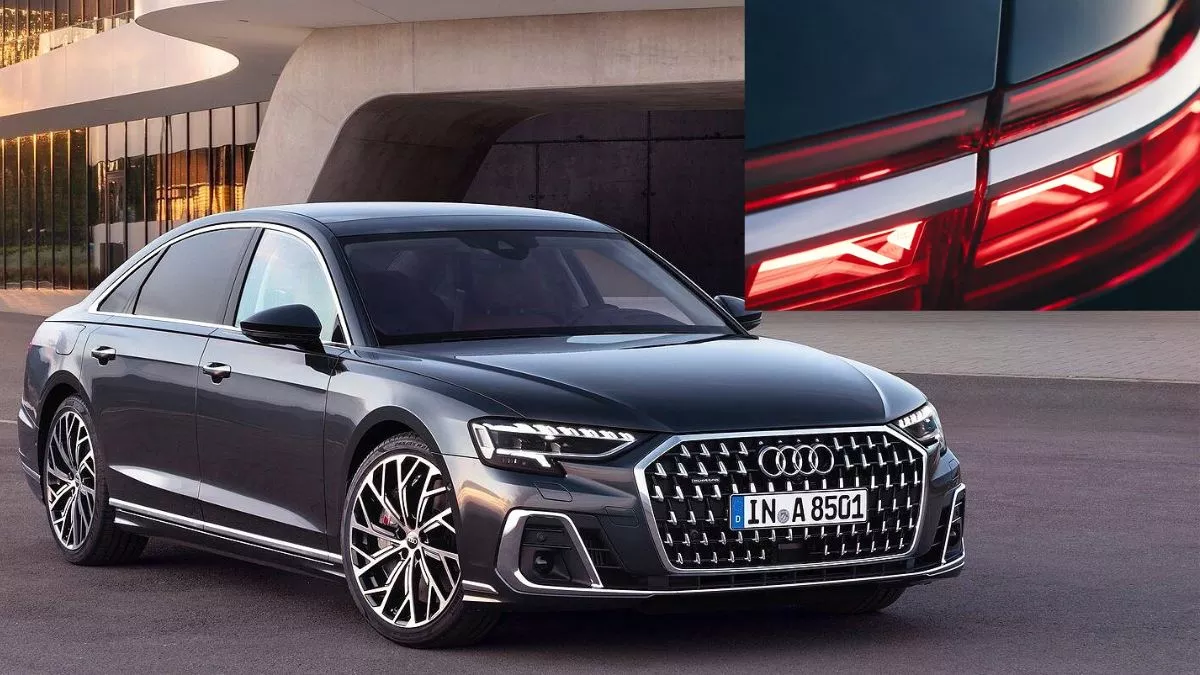 2022 Audi A8 L के बाहरी लुक का टीजर हुआ जारी, OLED लाइट जैसे फीचर्स के साथ 12 जुलाई को दे रही दस्तक