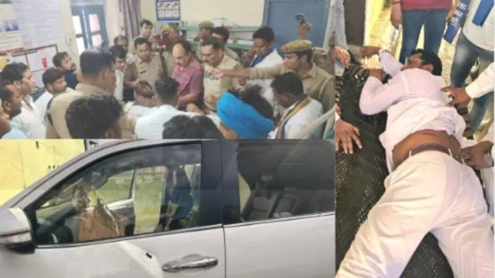 चन्द्रशेखर आजाद पर हमले को लेकर सपा मुखिया अखिलेश और आप नेता संजय सिंह ने कानून व्यवस्था पर बोला हमला