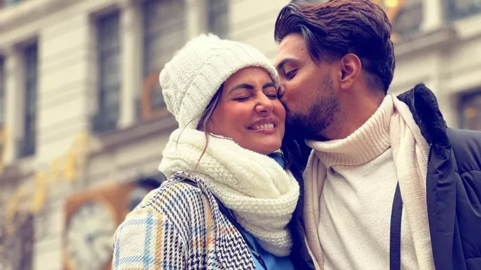 Hina Khan and rocky jaiswal (Photo Instagram)