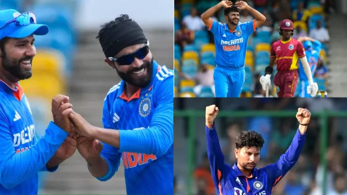5 hero of team India win against WI in first ODI. Image- Twitter