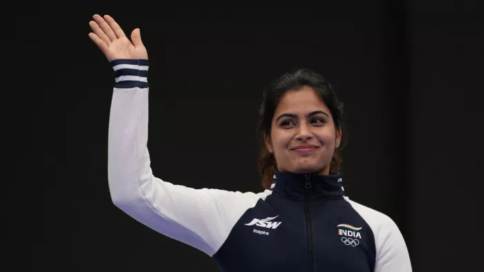 मनु भाकर की नेटवर्थ है करोड़ो में। फोटो- रायटर