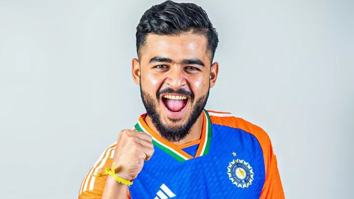 रियान पराग ने श्रीलंका के खिलाफ लिए तीन विकेट। फोटो- सोशल मीडिया