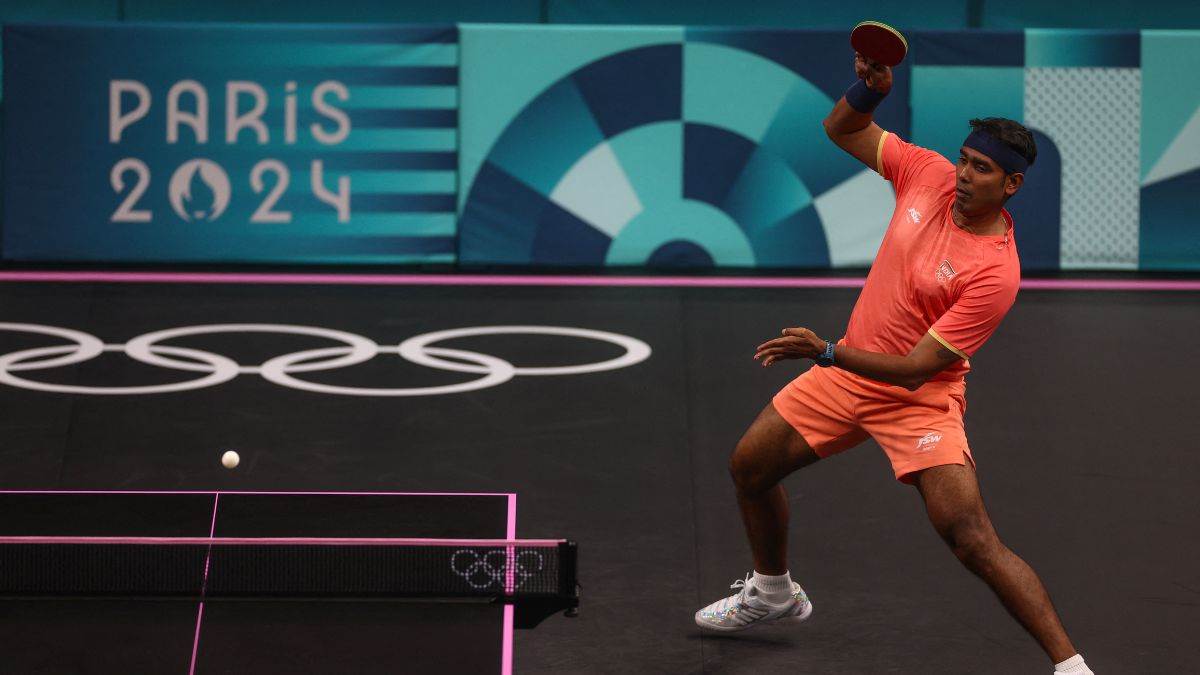 paris olympics table tennis sharath kamal exit manika batra and sreeja akula win
