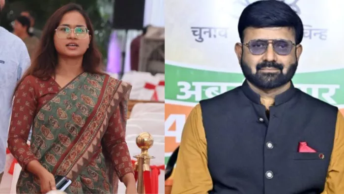 कांग्रेस विधायक शिल्पी तिर्की (बाएं), भाजपा नेता प्रतुल शाह देव (दाएं)। (फाइल फोटो)