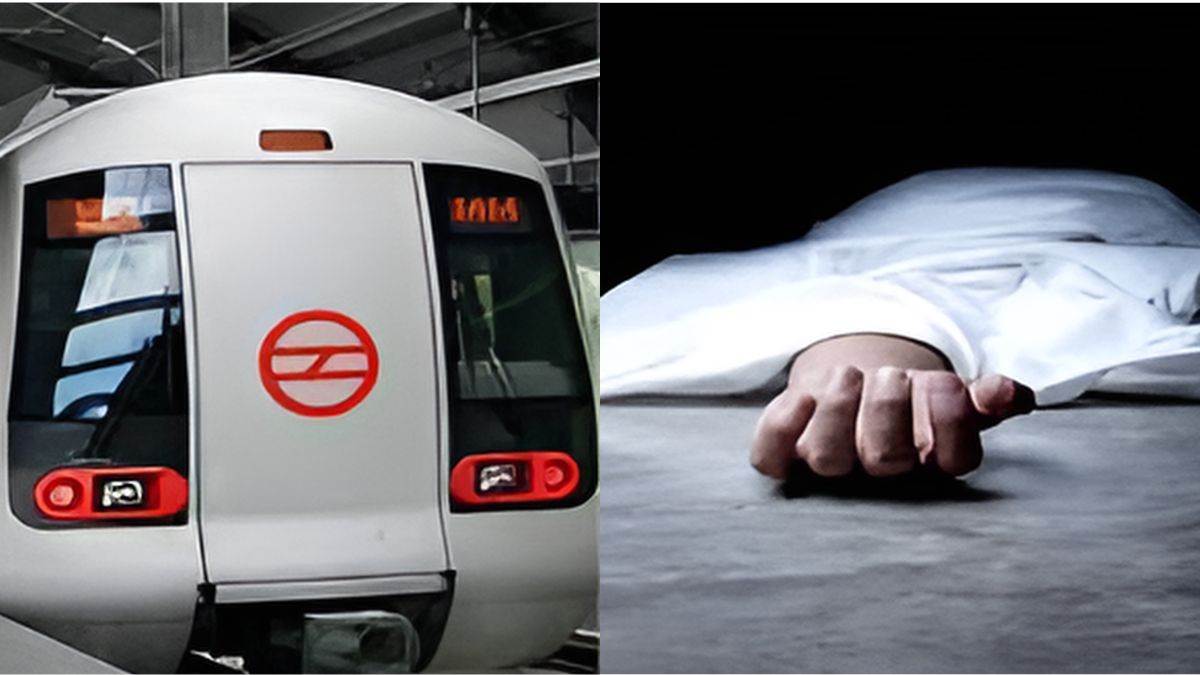 ncr delhi metro suicide man jumps in front of train at aiims station