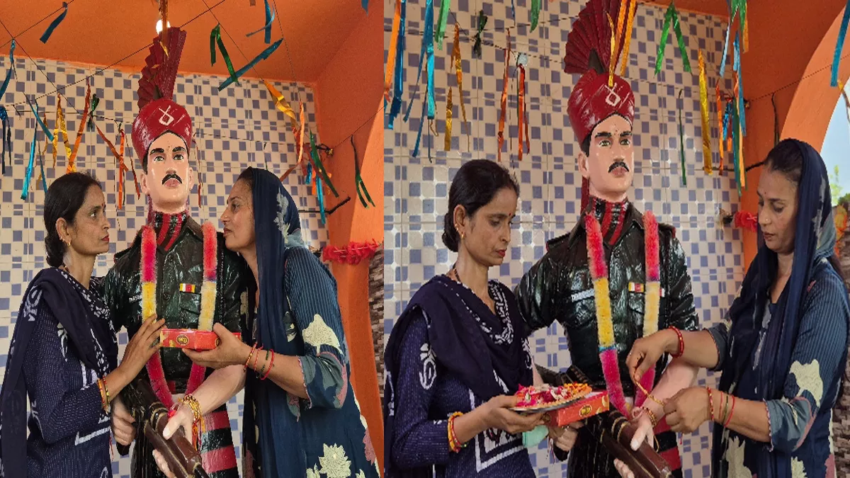 Jammu Kashmir:  भाई की प्रतिमा को राखी बांध दिल को तसल्ली देती हैं बलिदानी तरसेम लाल की बहनें, 26 साल पहले हुआ था बलिदान
