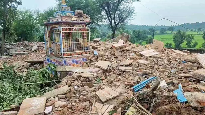 झालावाड़ में हुए स्कूल हादसे के बाद की तस्वीर (फोटो सोर्स- एएनआई)