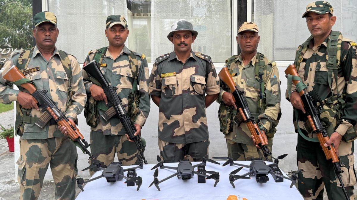 bsf foils pakistan drone infiltration attempt in tarntaran