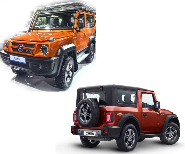 comparison between 2021 force gurkha and mahindra thar suv