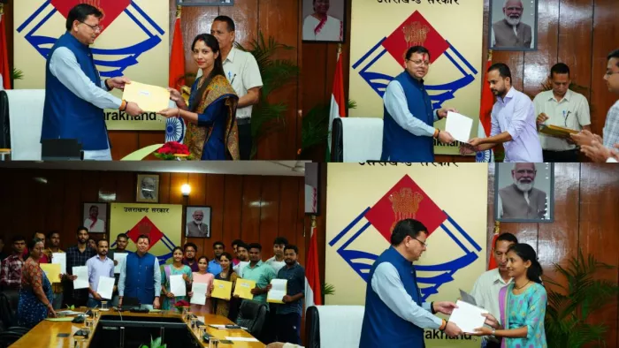 CM धामी ने उच्च शिक्षा विभाग के तहत चयनित अभ्यर्थियों को दिए नियुक्ति पत्र