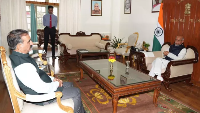 राजभवन में राज्यपाल से मिले CM सुक्खू