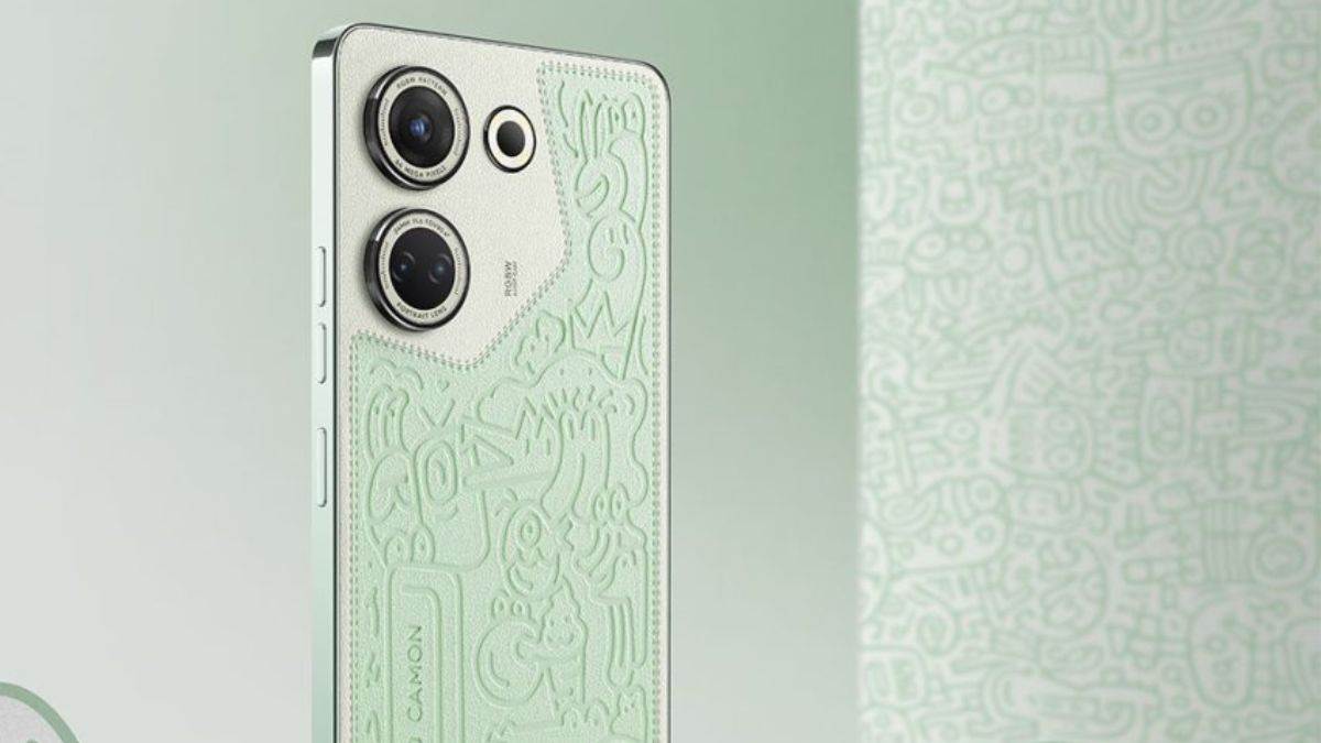 tecno has launched a special edition model of the camon 20 avocado art edition in indi