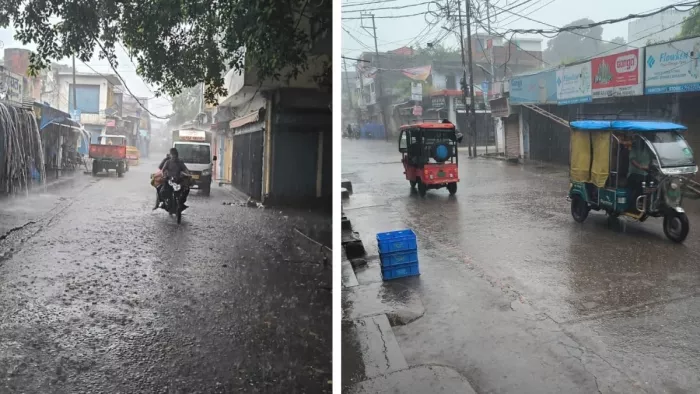 बारिश के बाद उमसभरी गर्मी का सामना कर रहे लोगों को मिली राहत। जागरण