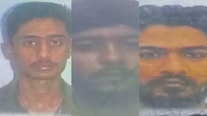 क्रमश: हसनैन अली, आदिल हुसैन व मोहम्मद उस्मान। सौ. पुलिस