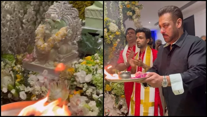 सलमान खान ने परिवार के साथ मनाई गणेश चतुर्थी। फोटो क्रेडिट- इंस्टाग्राम