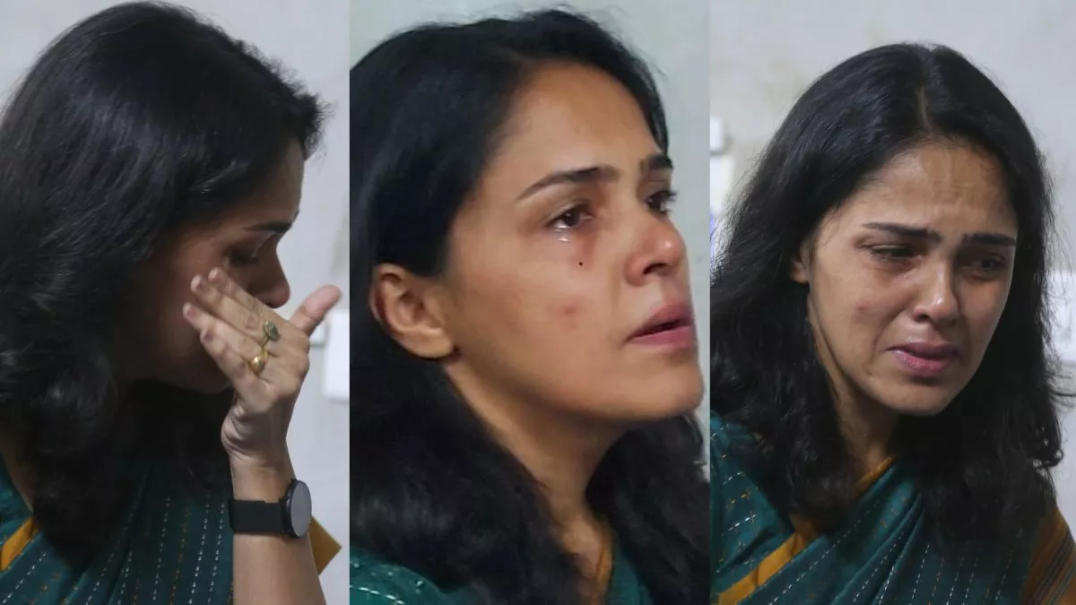 Lakhimpur Bus Accident: कमिश्नर रोशन जैकब के आंसुओं में एक मां का दर्द छुपाए न छुपा।
