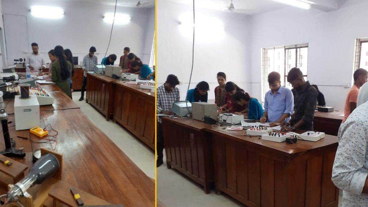 Ranchi University लैब में खराब उपकरणों के बीच परीक्षा दे रहे छात्रों