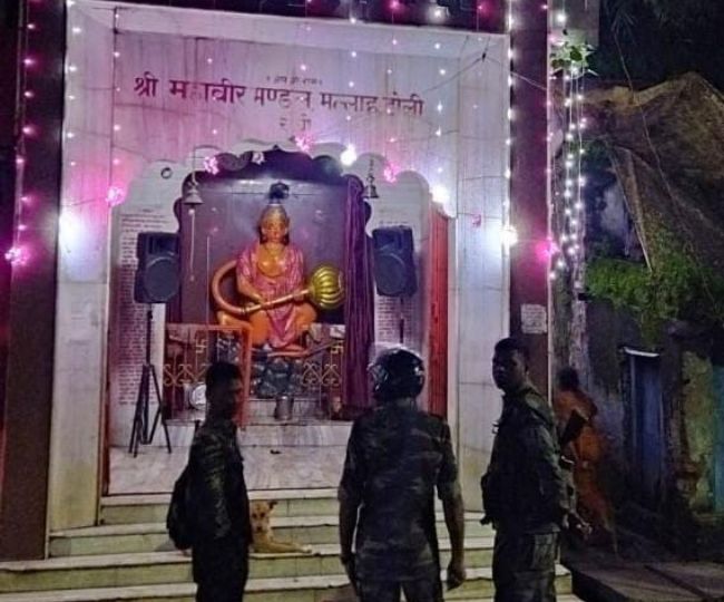 Ranchi News: मेन रोड के हनुमान मंदिर में असामाजिक तत्वों ने मूर्ति को ...