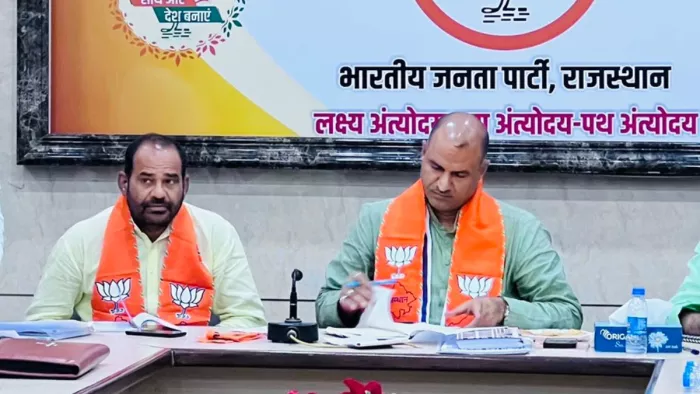 टोंक जिले में बीजेपी की बैठक में भाग लेते सांसद बिधूड़ी (फोटो, एक्स)
