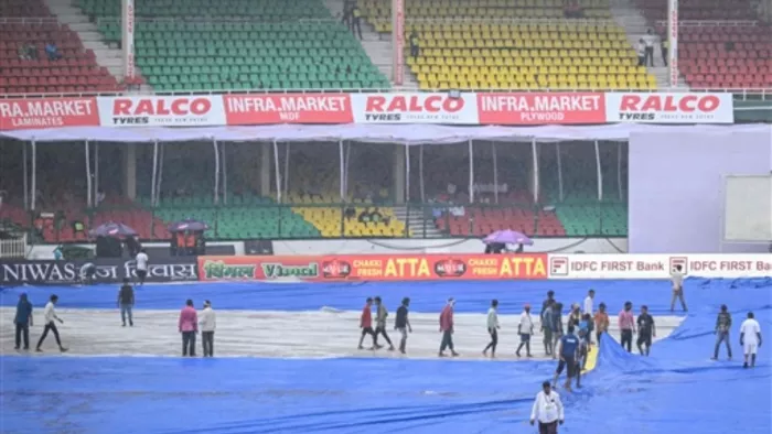 भारत और बांग्लादेश टेस्ट के दूसरे दिन भी बारिश ने बिगाड़ा खेल