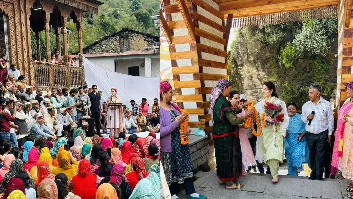 मंडी सांसद कंगना रनौत ने बिजली महादेव रोपवे न लगाने का किया समर्थन।