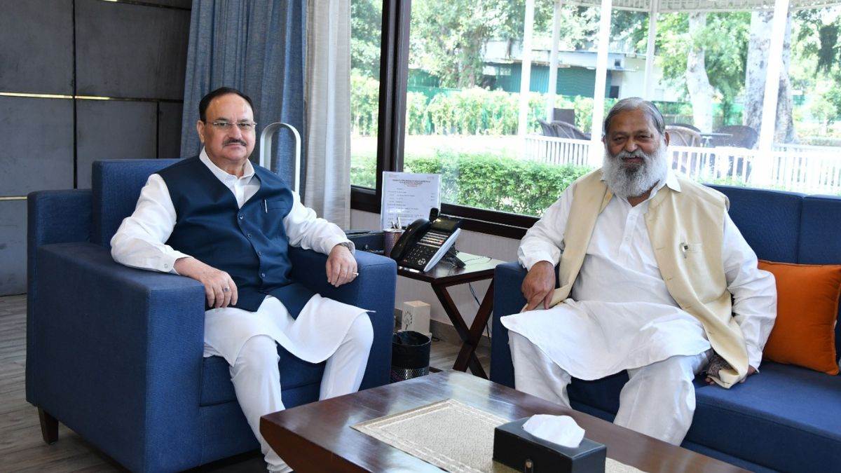 anil vij met with jp nadda amid heated exchanges sparking political turmoil his posts and videos have generated considerable buzz