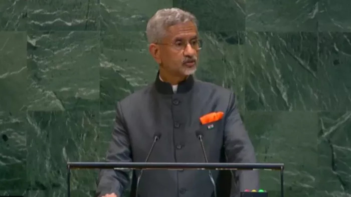 UNGA में एस जयशंकर का भाषण (फोटो सोर्स- एएनआई)
