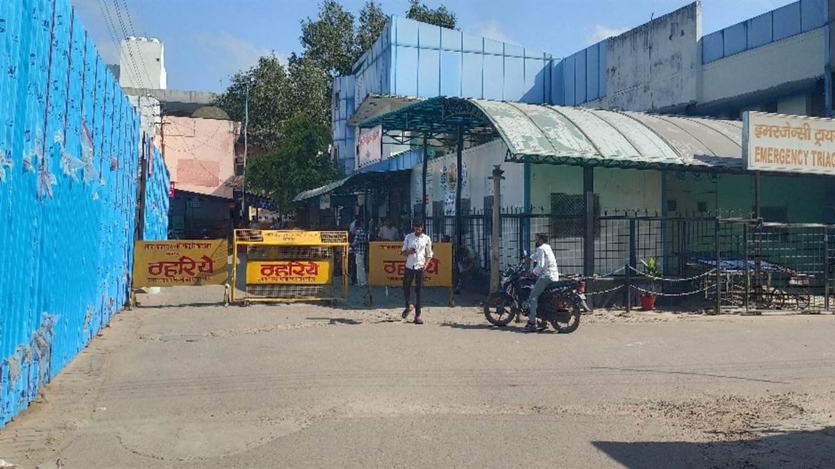 kanpur city news emergency and opd route changes at llr hospital only ambulance entry