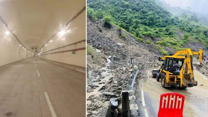 मनाली हाईवे पर दस टनल का निर्माण होगा व पंडोह का भूस्खलन संभावित क्षेत्र यहां बाईपास बनेगा।