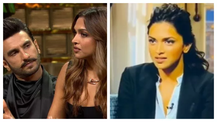 Ranveer Singh and Deepika Padukone from Koffee with Karan