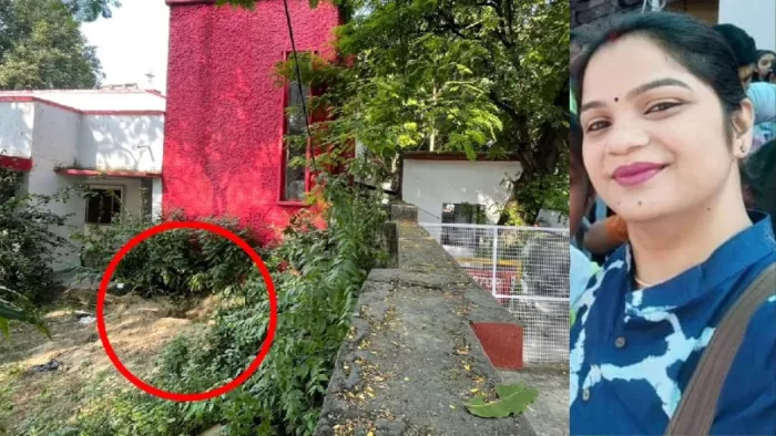 डीएम आवास के बगल में खाली पड़ी जमीन में जहां हत्या के बाद महिला का शव गड़ा गया था। जागरण