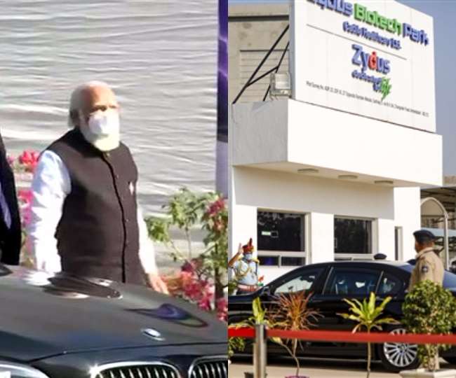 PM Modi Visits Zydus Biotech Park reviews COVID19 vaccine development, next  stop Bharat Biotech in Hyderabad