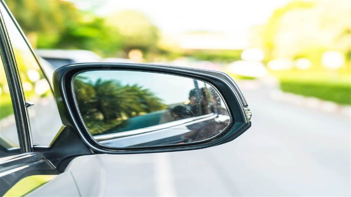 car side mirror setting car mirror to avoid road accident safety driving tips