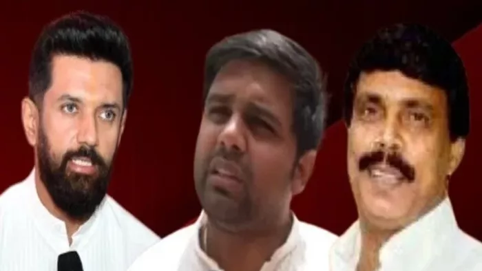 चिराग पासवान, चेतन आनंद और आनंद मोहन (जागरण)