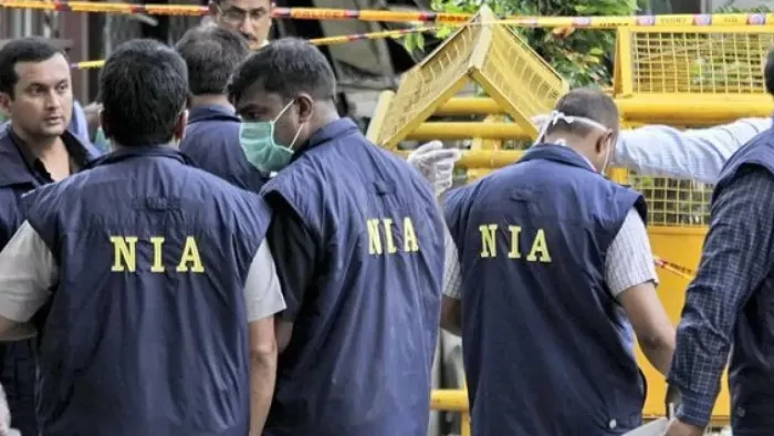 NIA raids in human trafficking एनआईए ने की छापामारी।