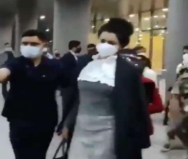 Kangana Ranaut arrived in Mumbai with complete security photo instagram