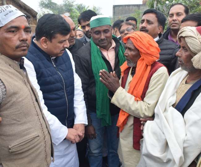 aap mp sanjay singh said that ramayan vidyapeeth trust grabbed the land by lying in ayodhya