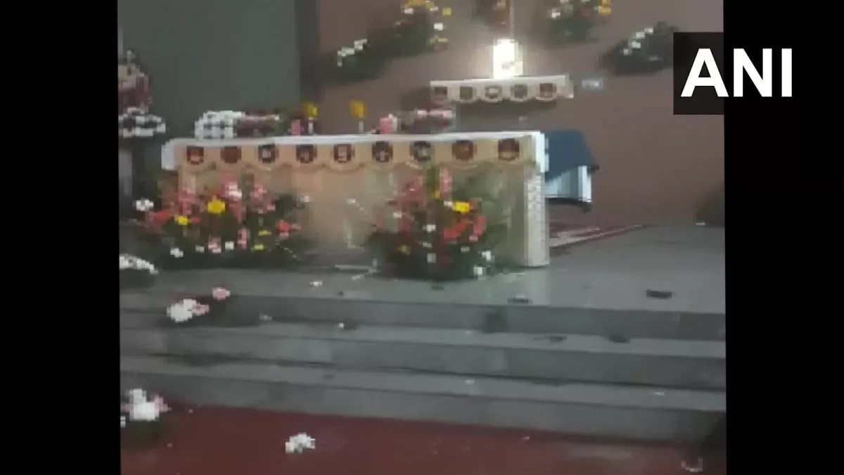 मैसूर के पिरियापटना में अज्ञात बदमाशों ने चर्च में की तोड़फोड़