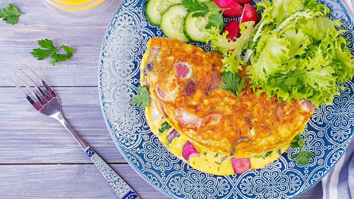 protein rich easy breakfast oats omelette recipe