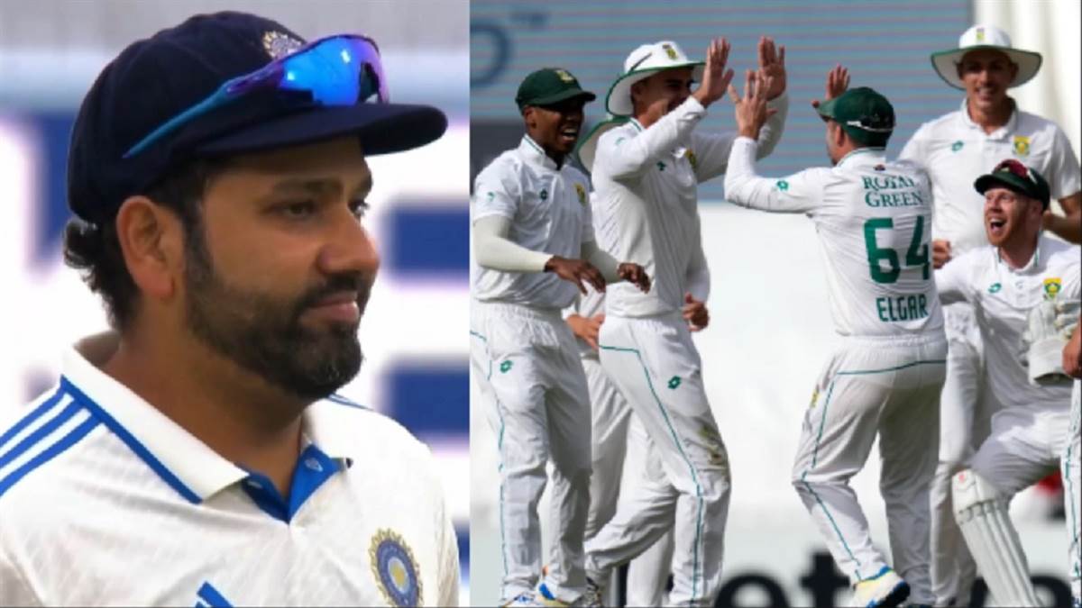 ind vs sa south africa beat india by innings and 32 runs in 1st test at centurion supersport park dean elgar nandre burger virat kohli shines