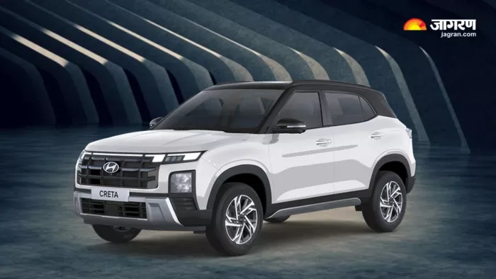 Hyundai Creta EV पुणे में टेस्टिंग के दौरान स्पॉट हुई।